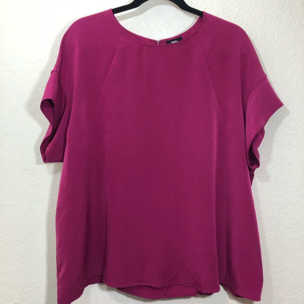 Mossimo pink short sleeve blouse